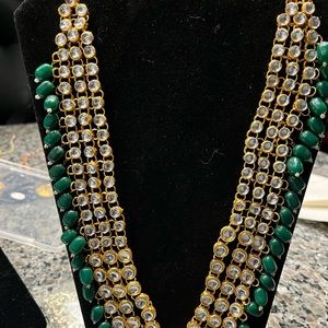Kundan long necklace set